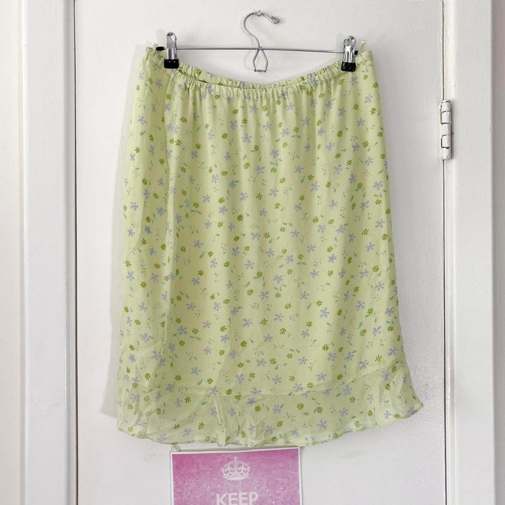 y2k‎ fairycore midi floral skirt